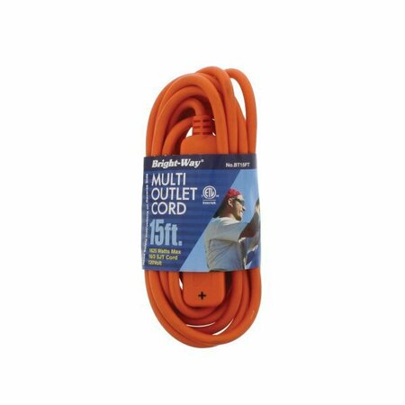 BRIGHT-WAY Cord 16/3 15ft w/Banana Tap BT15FT